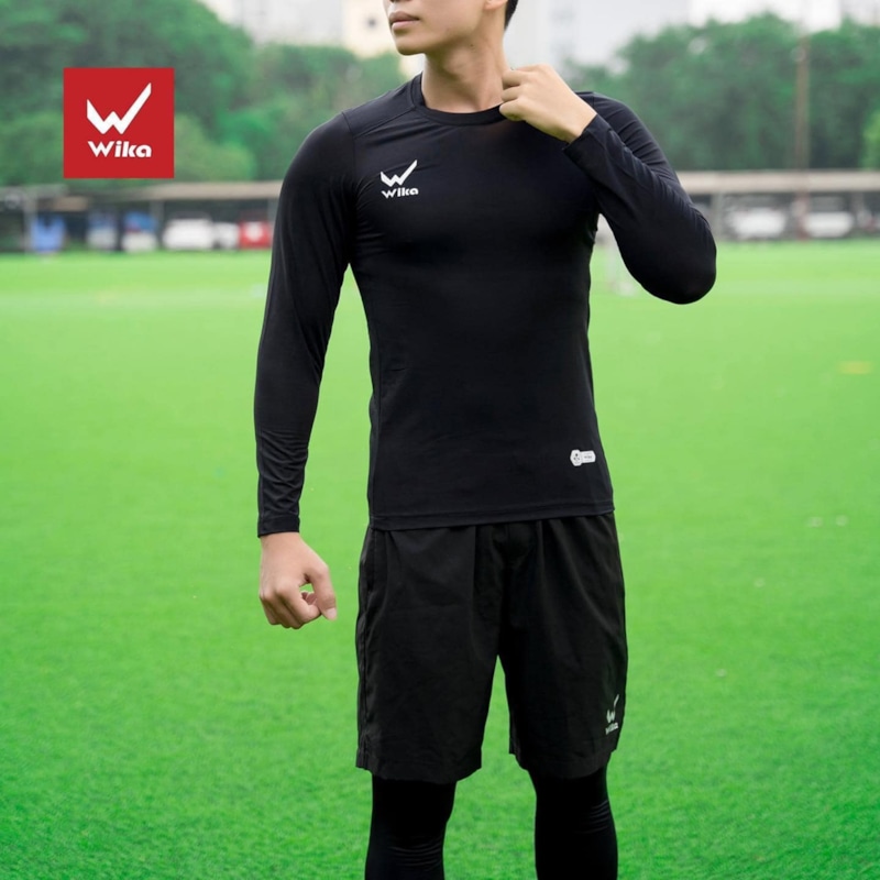 Áo body giữ nhiệt Wika - Màu Đen - ảnh 2
