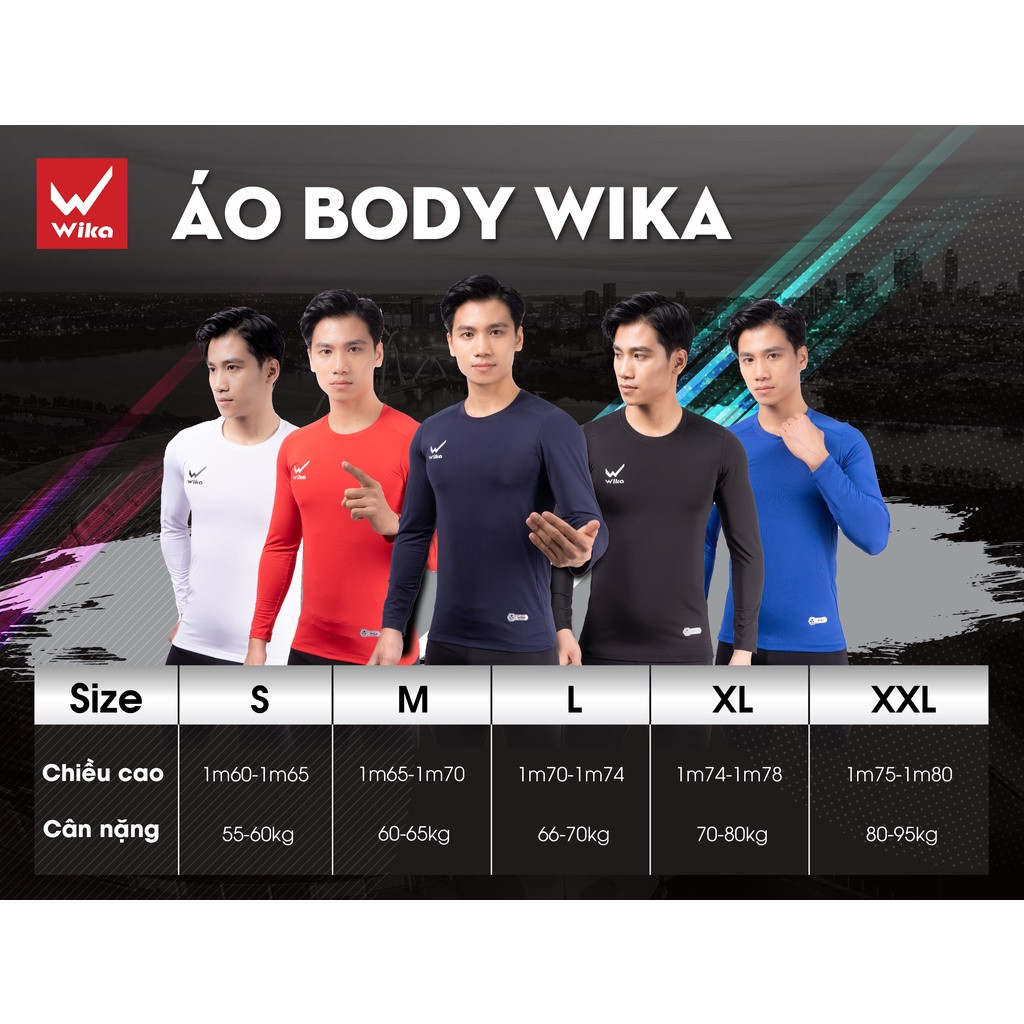 Áo body giữ nhiệt Wika - Màu Đen - ảnh 4