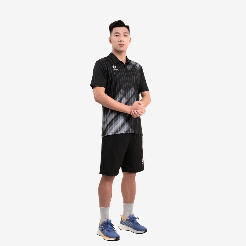 Áo Polo Jogarbola Kuban MJ-A4090 - Màu Đen - ảnh 2