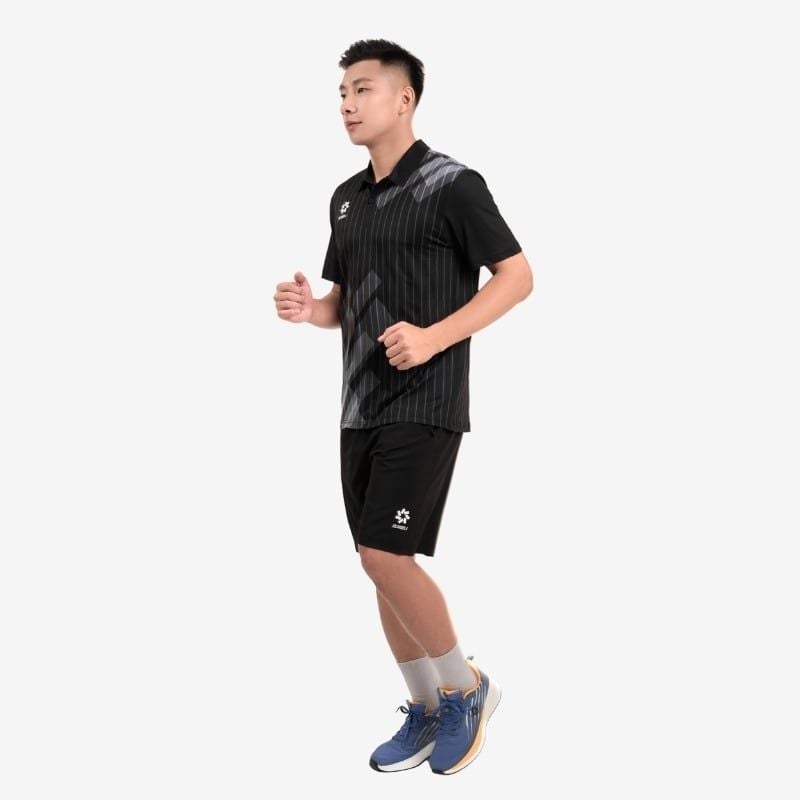 Áo Polo Jogarbola Kuban MJ-A4090 - Màu Đen - ảnh 4