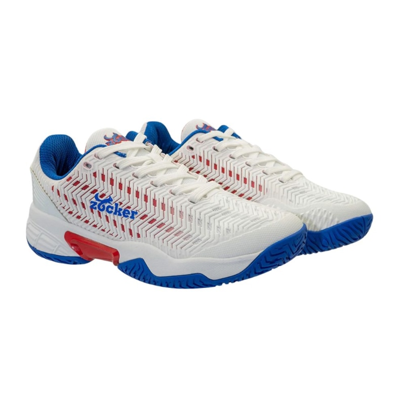 Giày Pickleball Zocker Aspire - White/Blue - ảnh 2