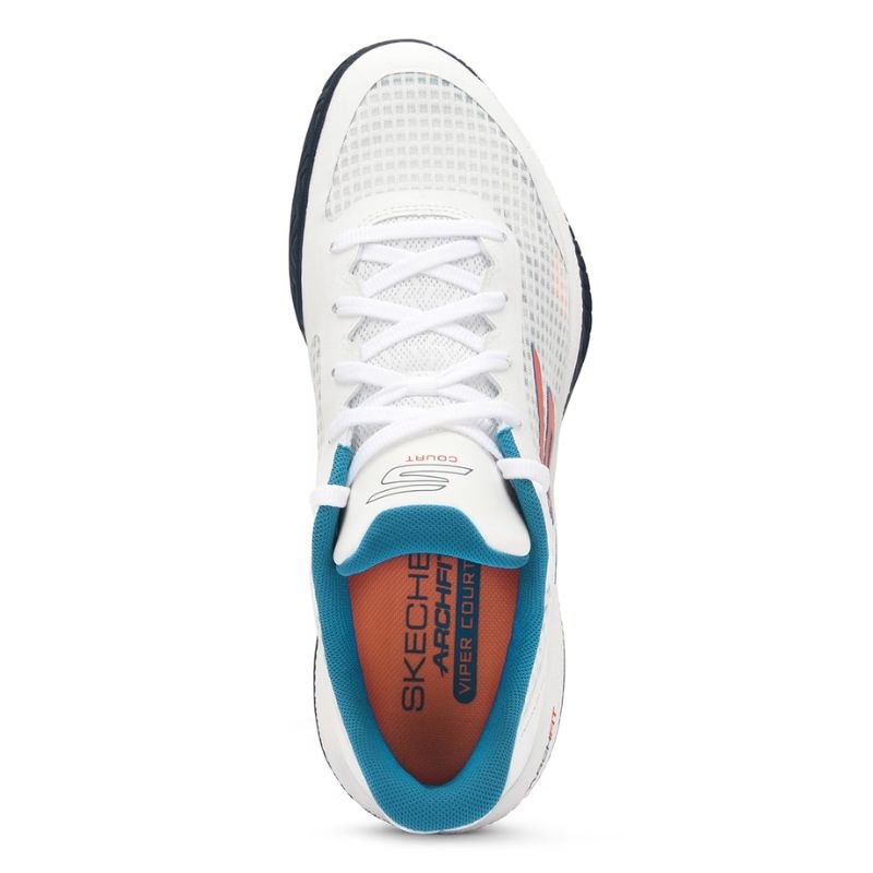 Giày Skechers Viper Court Pro - 246069C-WTQ - Màu Trắng - ảnh 3