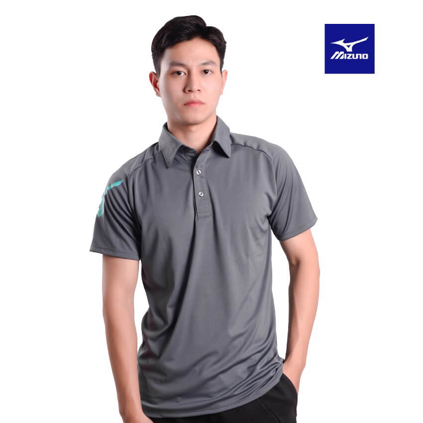MIZUNO ÁO POLO THỂ THAO MIZUNO GHI - ảnh 2