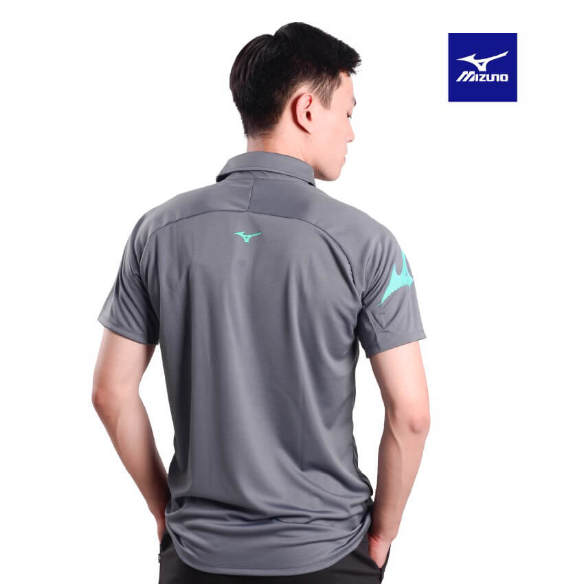 MIZUNO ÁO POLO THỂ THAO MIZUNO GHI - ảnh 3