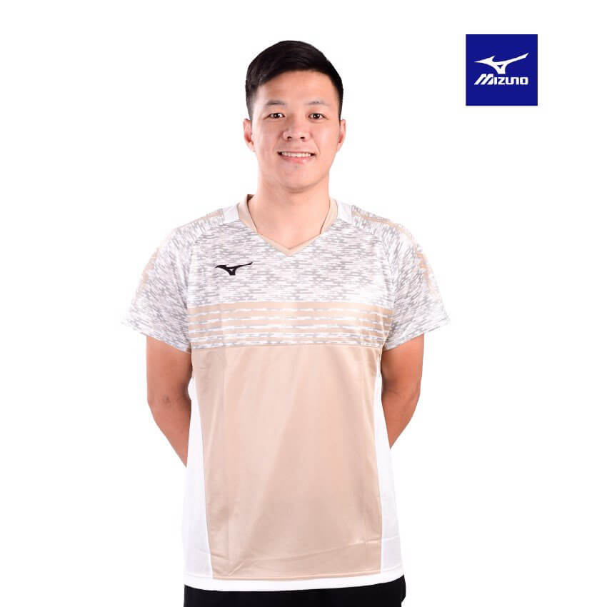 MIZUNO ÁO T-SHIRT CẦU LÔNG MIZUNO ĐEN ĐỎ - ảnh 2