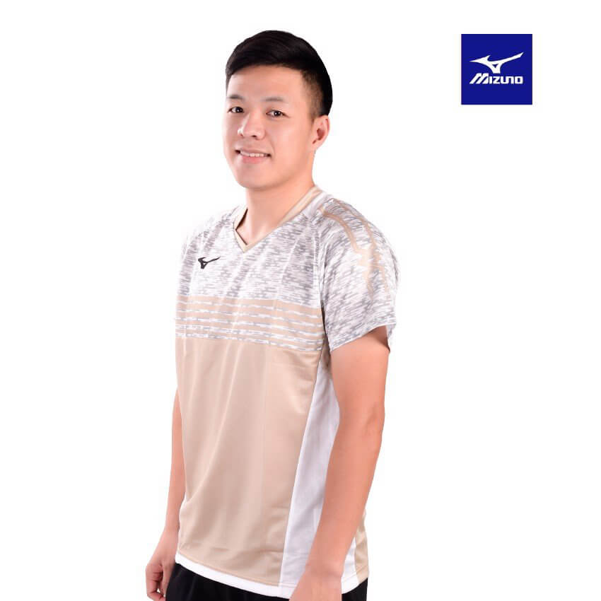 MIZUNO ÁO T-SHIRT CẦU LÔNG MIZUNO ĐEN ĐỎ - ảnh 3