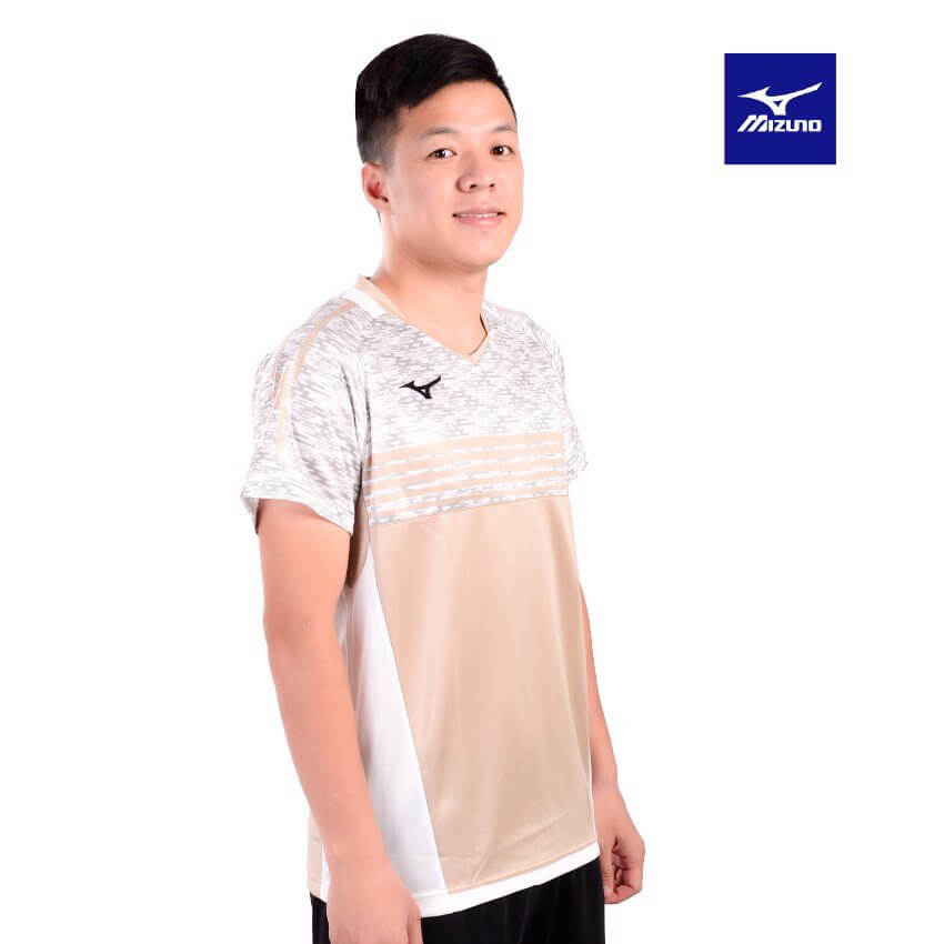 MIZUNO ÁO T-SHIRT CẦU LÔNG MIZUNO ĐEN ĐỎ - ảnh 4