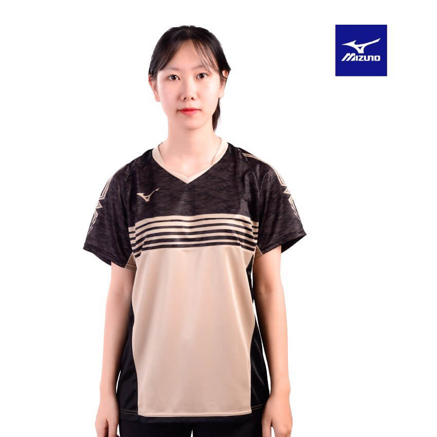 MIZUNO ÁO T-SHIRT CẦU LÔNG MIZUNO ĐEN ĐỎ - ảnh 5