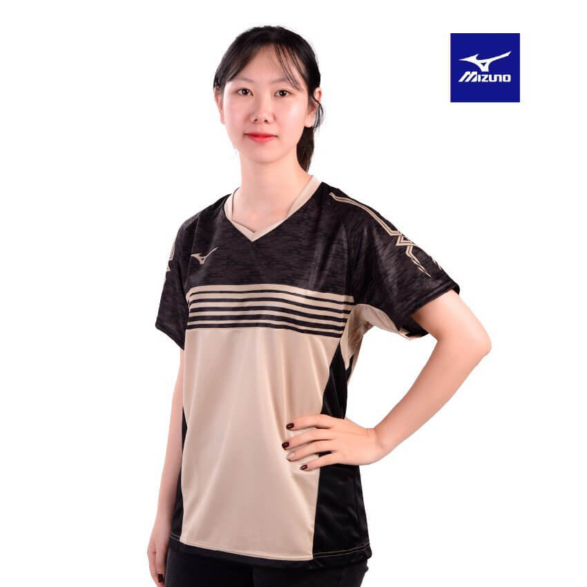 MIZUNO ÁO T-SHIRT CẦU LÔNG MIZUNO ĐEN ĐỎ - ảnh 6
