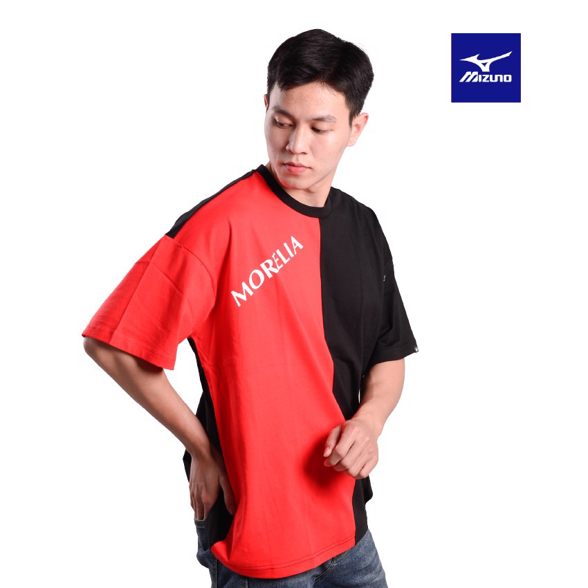 MIZUNO ÁO THỂ THAO T-SHIRT NAM DUO TONE OVERSIZED ĐEN - ảnh 4