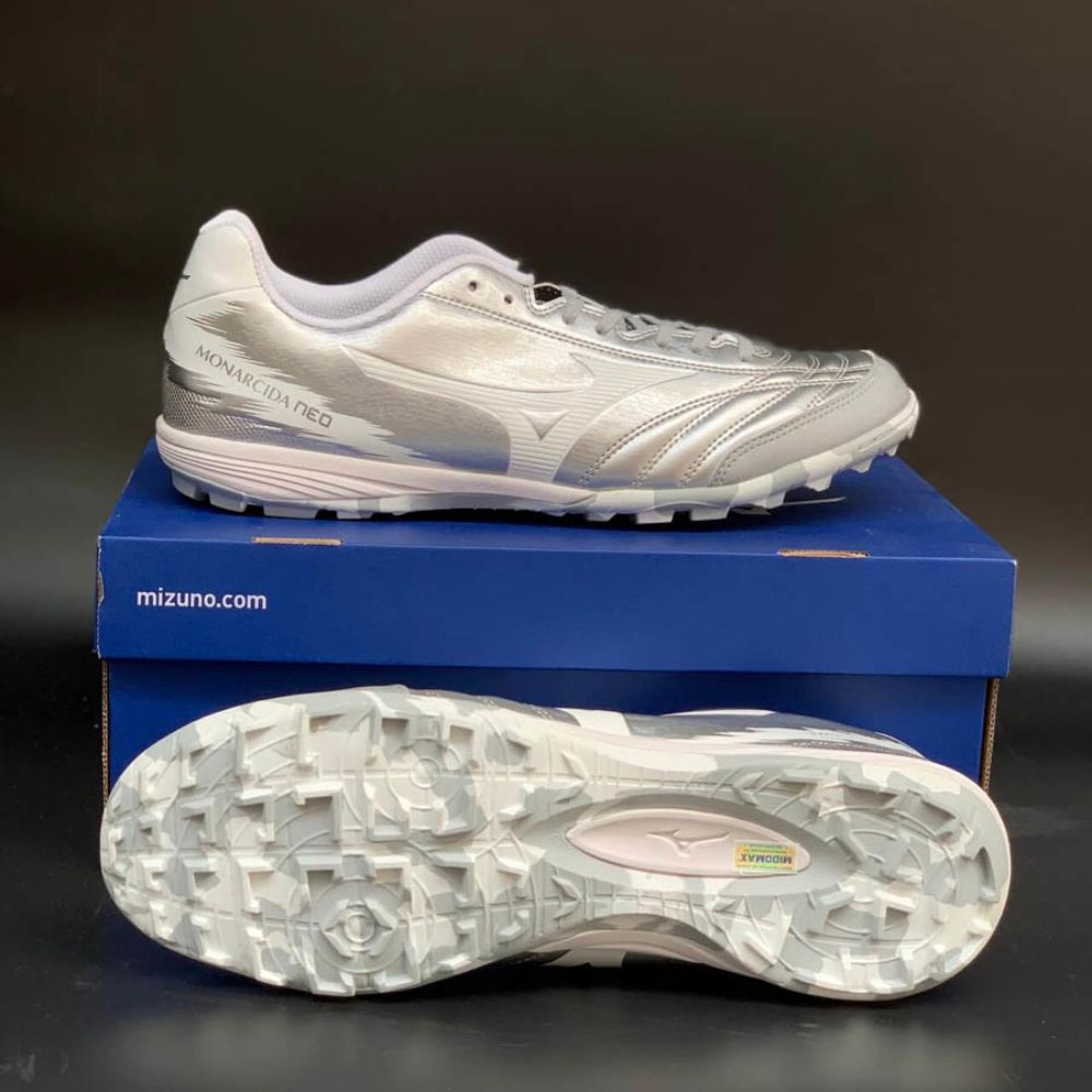 Mizuno Monarcida Neo Sala Pro TF Q1GB212103 Bạc/Trắng - ảnh 2