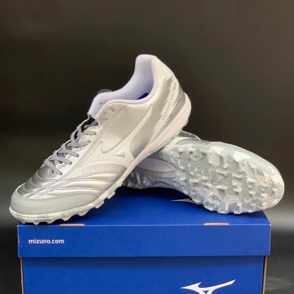 Mizuno Monarcida Neo Sala Pro TF Q1GB212103 Bạc/Trắng - ảnh 3
