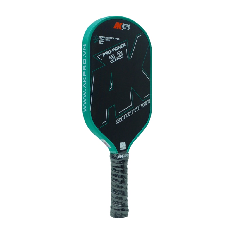 Vợt Pickleball Ak pro PRO-Power 3.3 - 16mm - Màu Xanh - ảnh 2