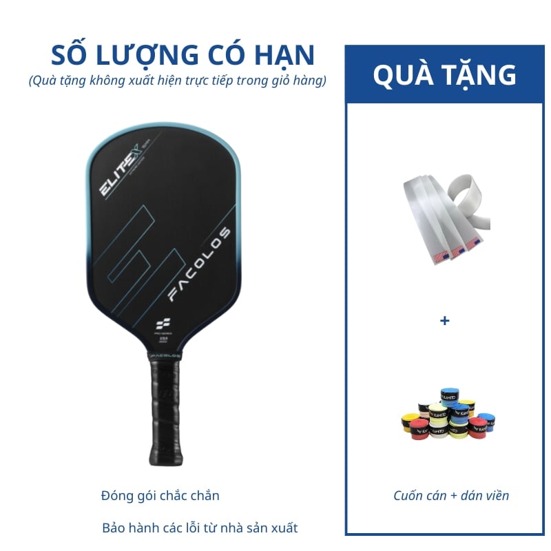 Vợt Pickleball Facolos Elite X Series - Blue - ảnh 2